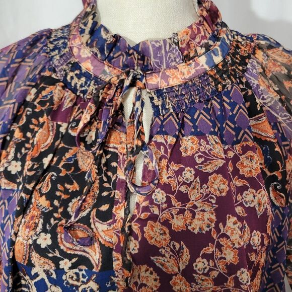 Fate mixed print long sleeve blouse - Picture 9 of 11